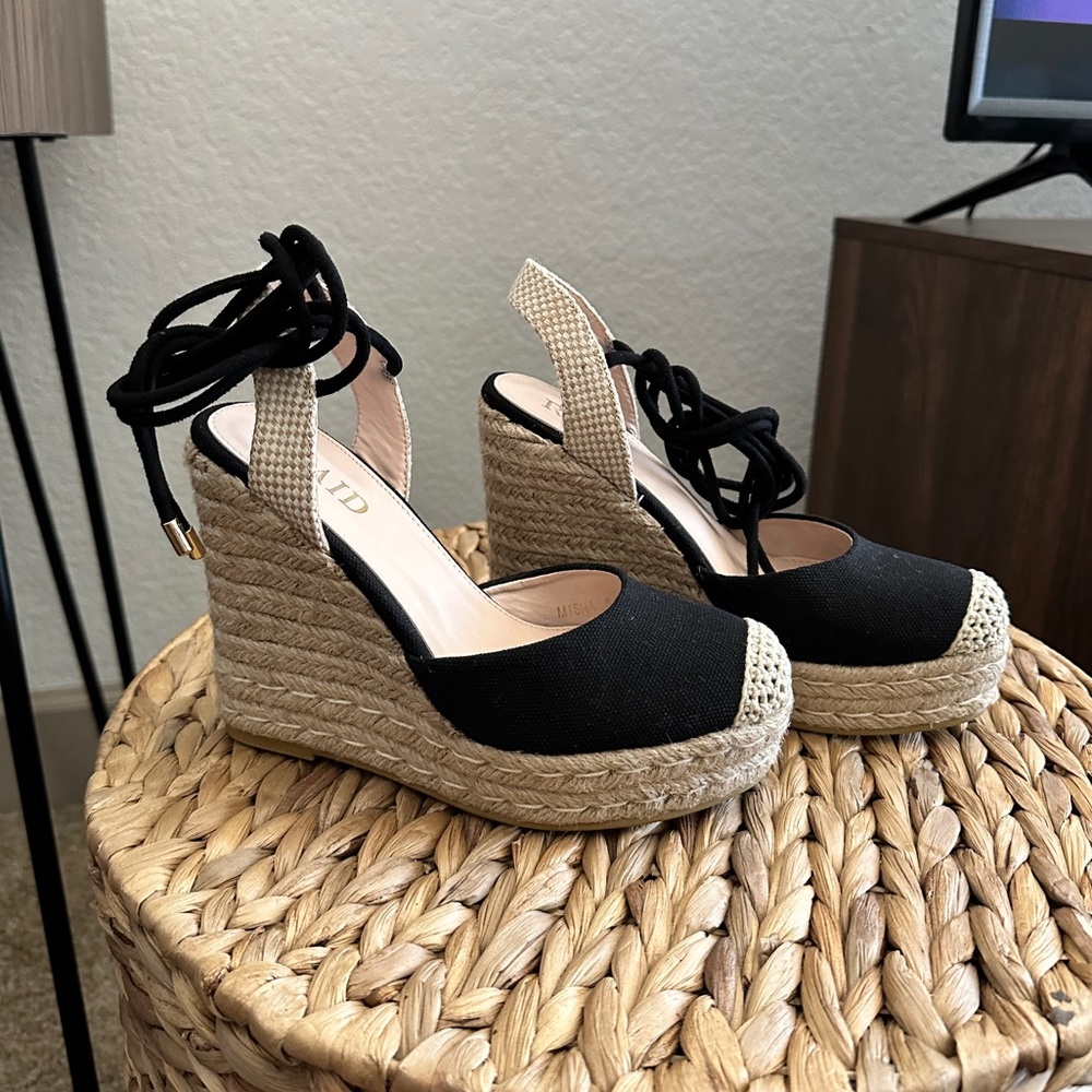 Black espadrilles